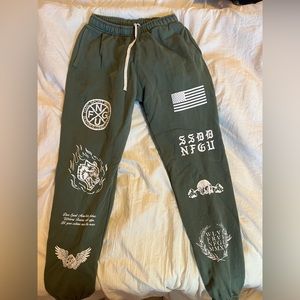 Darc Sport She Post Lounge Sweats size small hunter green